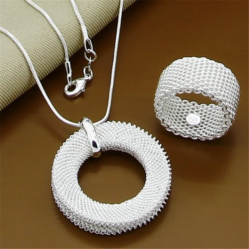 925 Sterling Silver Sideways Snake Chain Jewelry Sets For Women Men Insect Dragonfly Round Ball Moon Necklace Earrings Sets