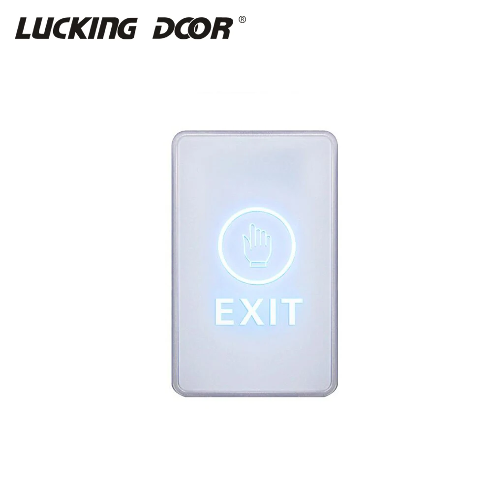 Backlight NC/NO/COM Touch switch exit button release door open button exit switch touch for access control system C3