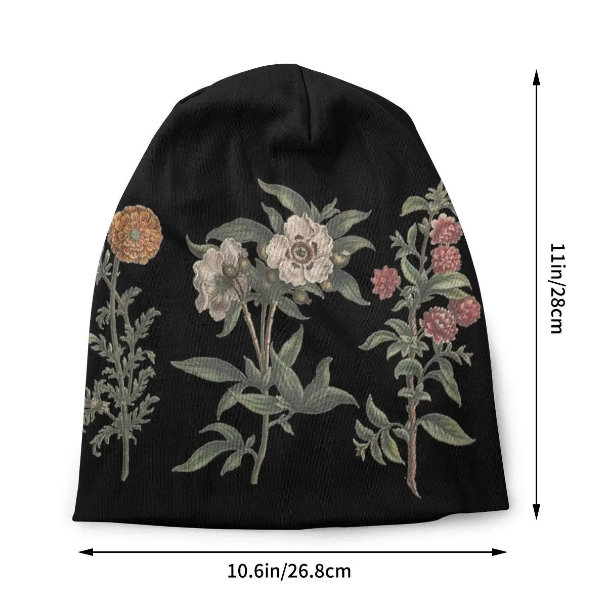 Flower Chart Bonnet Hats Knitted Hat Hip Hop Outdoor Skullies Beanies Hat Men's Women's Adult Summer Warm Dual-use Cap