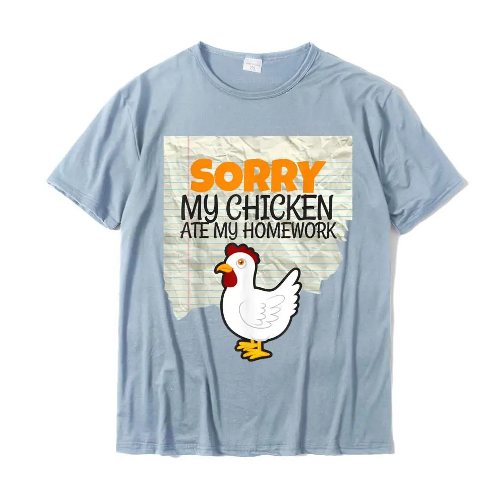 Funny My Chicken Ate My Homework Man Teacher School T-Shirt T-Shirt Camisas Latest T Shirt Cotton Top T-Shirts For Students