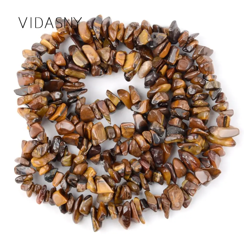 Natural Gem Irregular Yellow Tiger Eye Chip Stone Beads For Jewelry Making 3-5-8-12mm Freeform Beads Diy Necklace Bracelet 16''