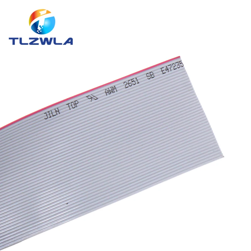 10Meter 1.27mm spacing 8P 10P 12P 14P 16P 20P 26P 30P 40P Grey flat cable FC-8 10 16 28AWG The wire,For IDC FC 2.54MM connector