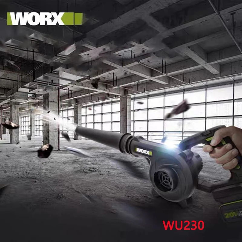 WORX مجفف الشعر WU230 مجمع غبار صناعي 20 فولت بطارية ليثيوم أدوات كهربائية