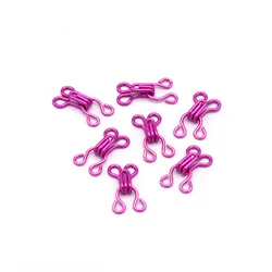 Purple Wide Hook and Eyes Fasteners Bar hook for Lingerie Dress Closures Sewing Crafts Skirt DIY Sewing Accessory 10mm*8mm