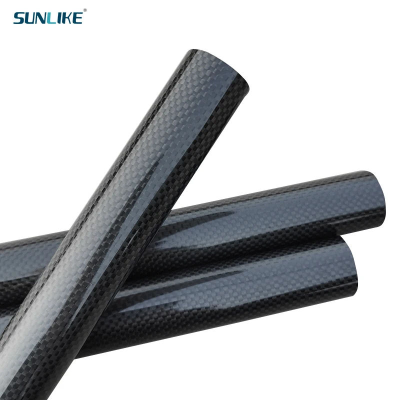 1 PCS 3K Carbon Fiber Tube Length 1000mm Diameter 24mm 25mm 26mm 27mm 28mm 29mm Used For RC Model Aircraft Drone Accessories