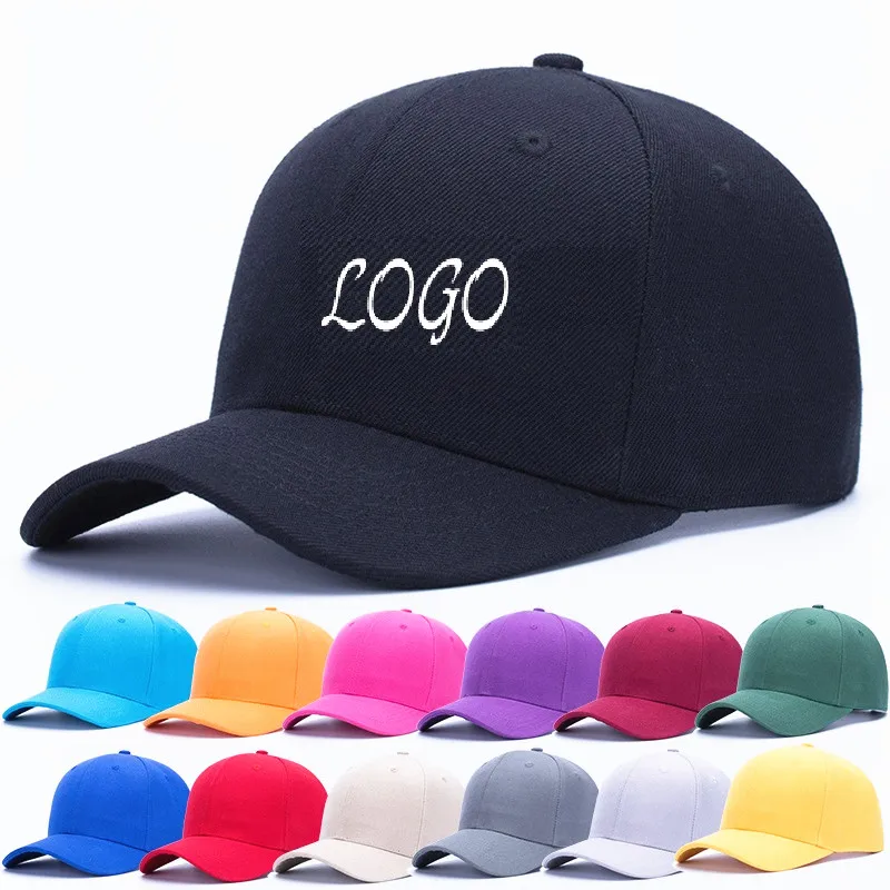 

Custom logo baseball cap Unisex Dad hat With logo Outdoor DIY logo Advertising Promotional Caps Acylic Embroidery Or print