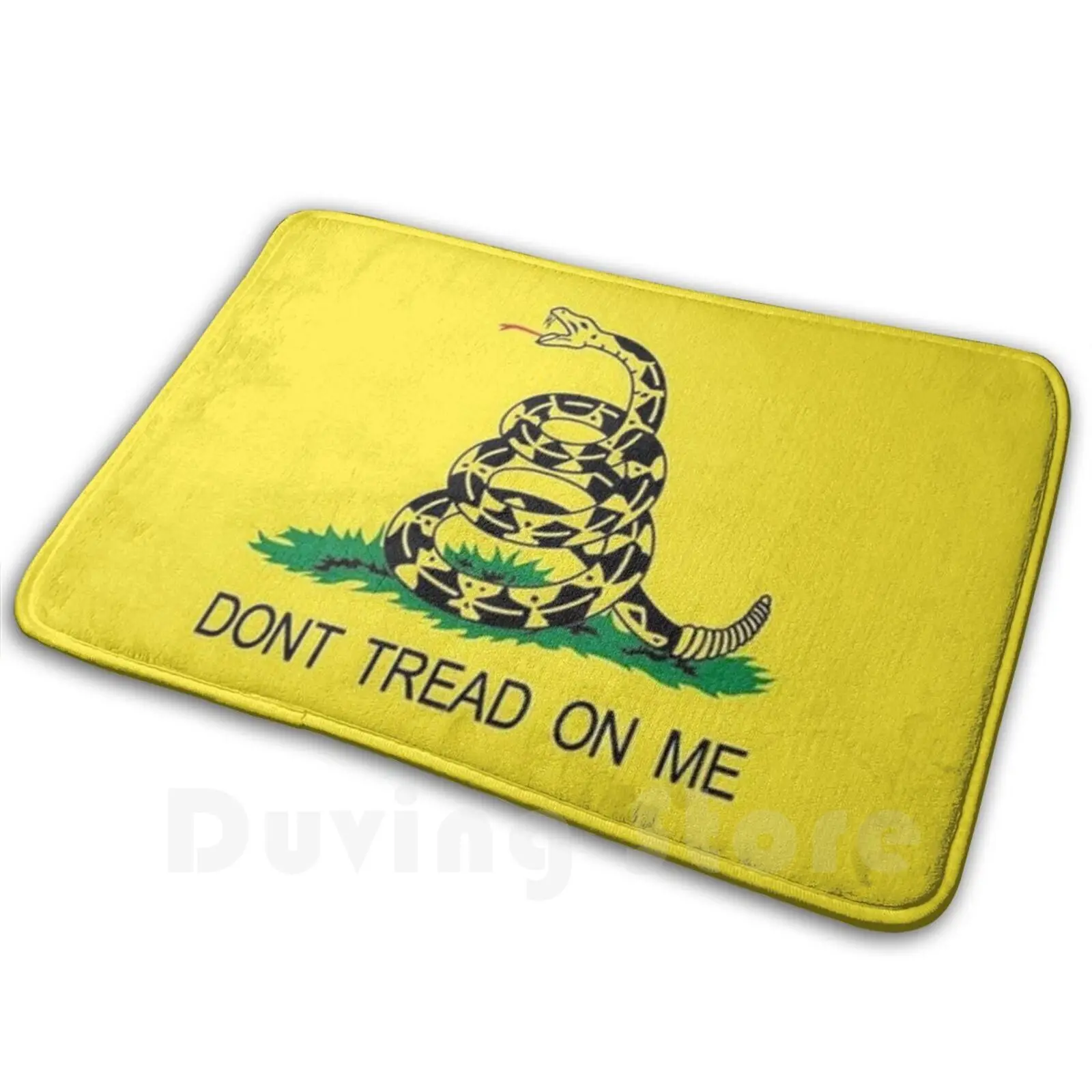 

Flag Carpet Mat Rug Cushion Soft Dont Tread On Me Flag