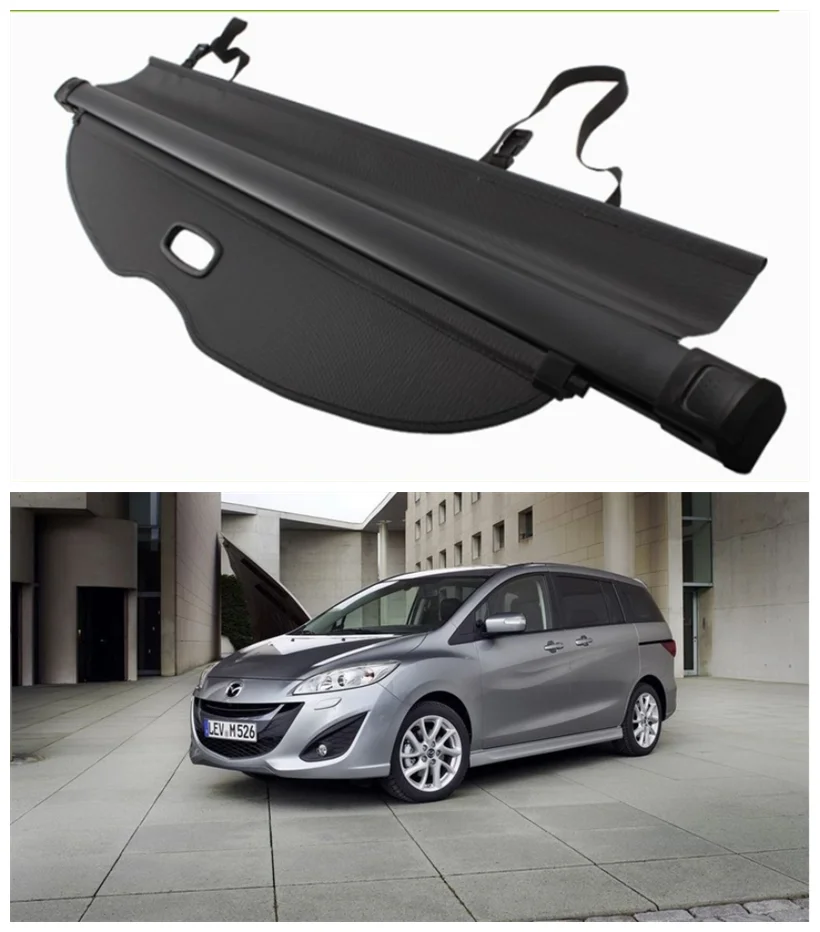 

Car Rear Cargo Cover For Mazda 5 M5 2007-2017 privacy Trunk Screen Security Shield shade Auto Accessories