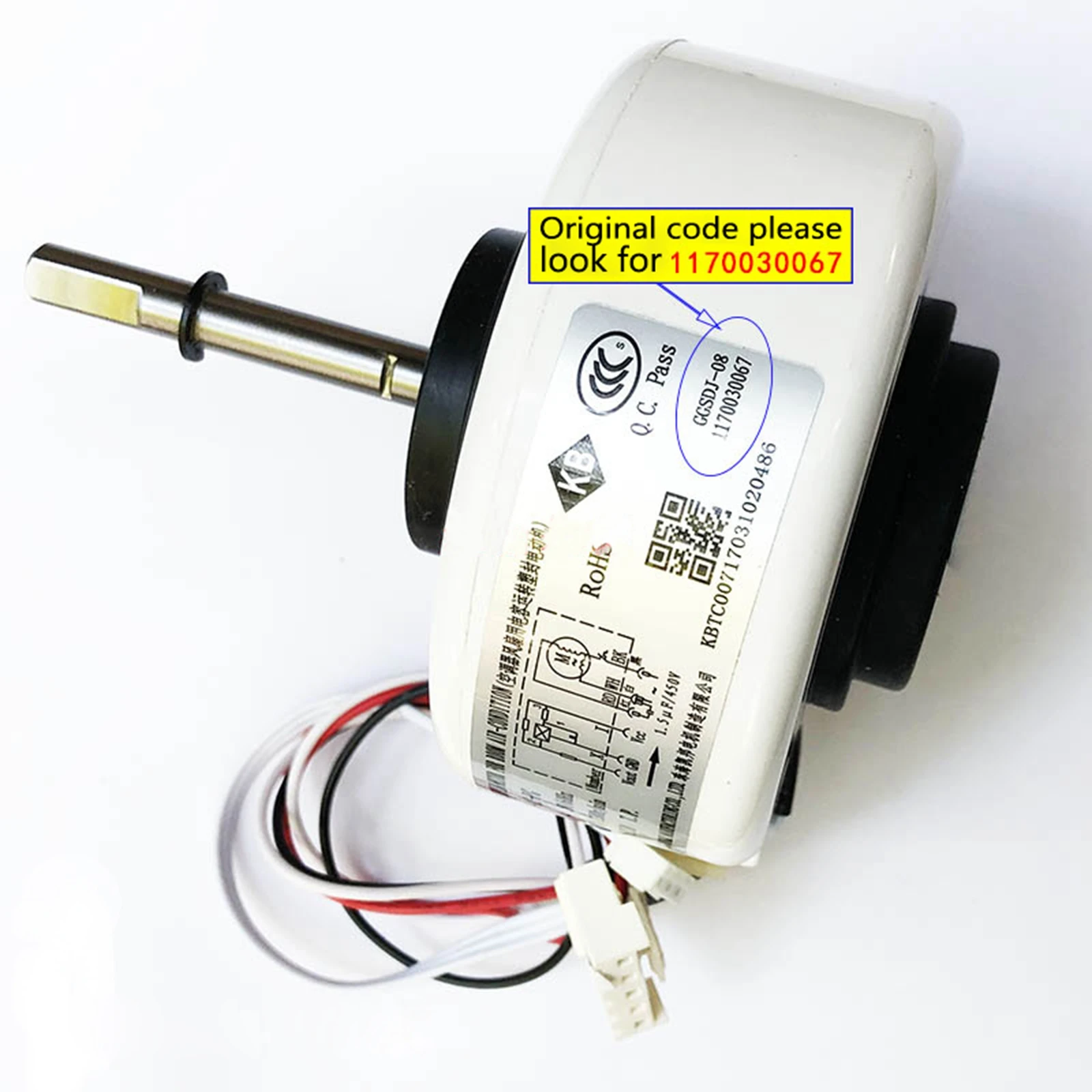 RPG15Q-3 New Fan Motor For TCL PG Motor Y4S476A711 Hanging Air Conditioning Machine Fan Motor