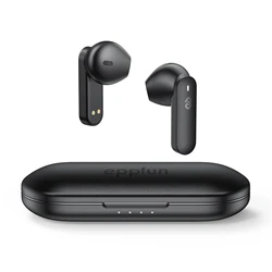 Eppfun-metal fones cuteet 300, fones de ouvido qualcomm qcc3040 aptx, adaptive/aac fones de ouvido, 4 microfones, cvc8.0