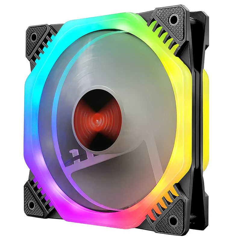 COOLMOON Pc Fall Fan Einstellen RGB Lüfter 120mm Ruhig IR Remote-Computer Kühler Kühlung RGB Fall Fan CPU ventilador PC 12V