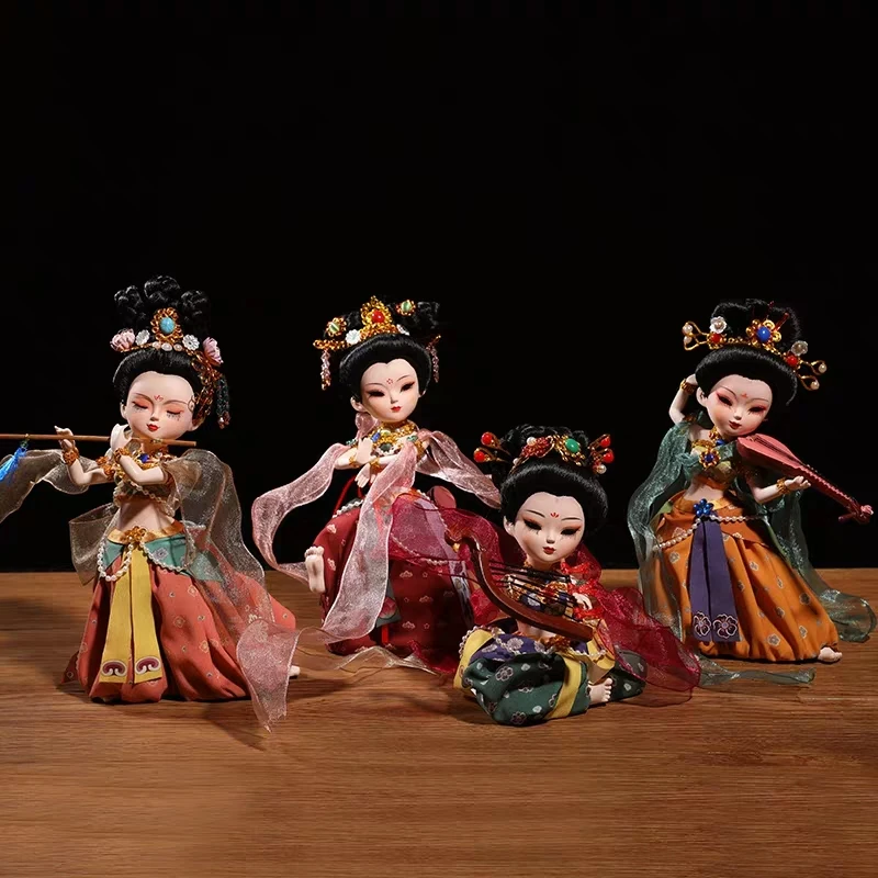 Dunhuang Flying Figure Human Doll Handicrafts with Chinese Characteristics Ancient Princess Keepsake  Desktop Cabinet Decoration