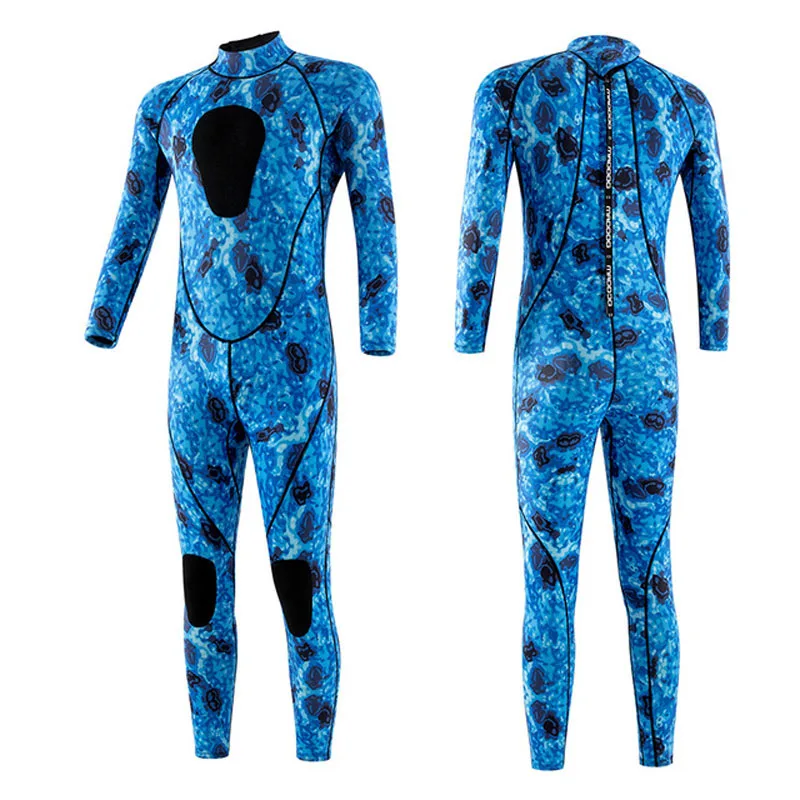 

New 3mm wetsuit men's one-piece warm surfing wetsuit women's long-sleeved cold-proof snorkeling winter swimwear pants in stock