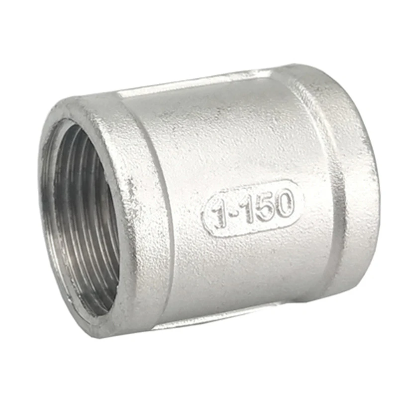 

Water Connection 1/8" 1/4" 3/8" 1/2" 3/4" 1-1/4" 1-1/2" Female Threaded Coupling F/F Stainless Steel SS304 Couple Pipe Fittings