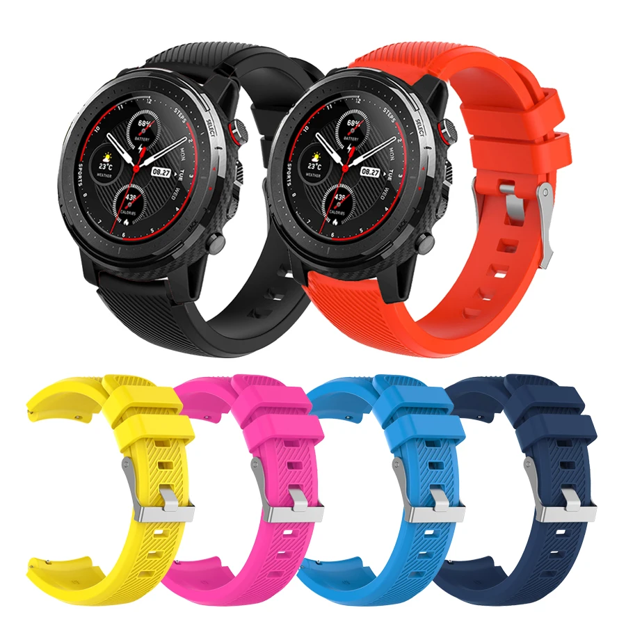 Bao Da Bảo Vệ Cho Amazfit Stratos 3 Dây Đeo Mềm Mại TPU Khung Đồng Hồ Vỏ Ốp Lưng Dành Cho Xiaomi Huami Amazfit Stratos 3 tấm Bảo Vệ