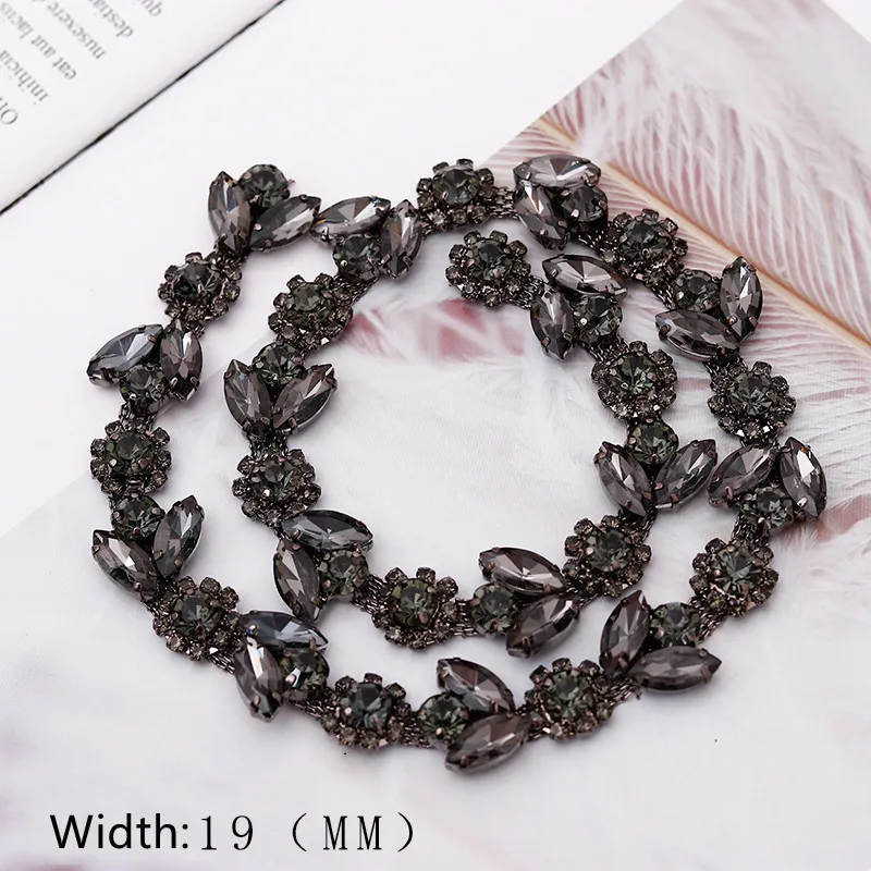 2CM Width Welding color bright diamond lace diy lace accessories shoes and hats clothes neckline accessories