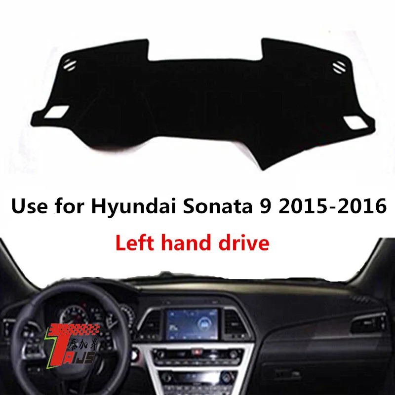 TAIJS Factory Hot selling light-preventing Polyester Fibre Car Dashboard Mat For Hyundai Sonata 9 2015-2016 Left hand drive