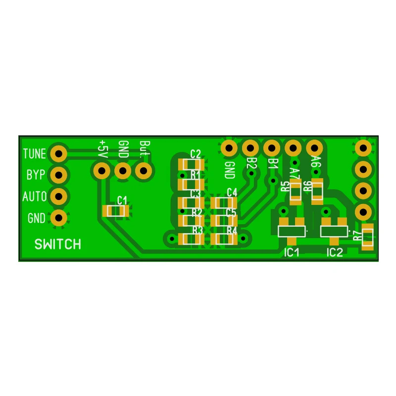 Placa de expansão adaptador placa para icom IC-7300 ATU-100 sintonizador antena automática por n7ddc 7x7