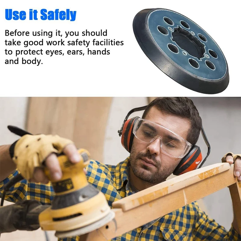 5 Cal wymienna podkładka szlifierska do DeWalt-Fit DWE6421/6421K, DWE6423/6423K, DCW210B szlifierka torowa