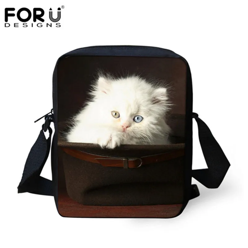 Kawaii 3d pet cat bolsas femininas pequeno saco do mensageiro para senhoras famosa marca corpo cruz bolsa de ombro bolsa