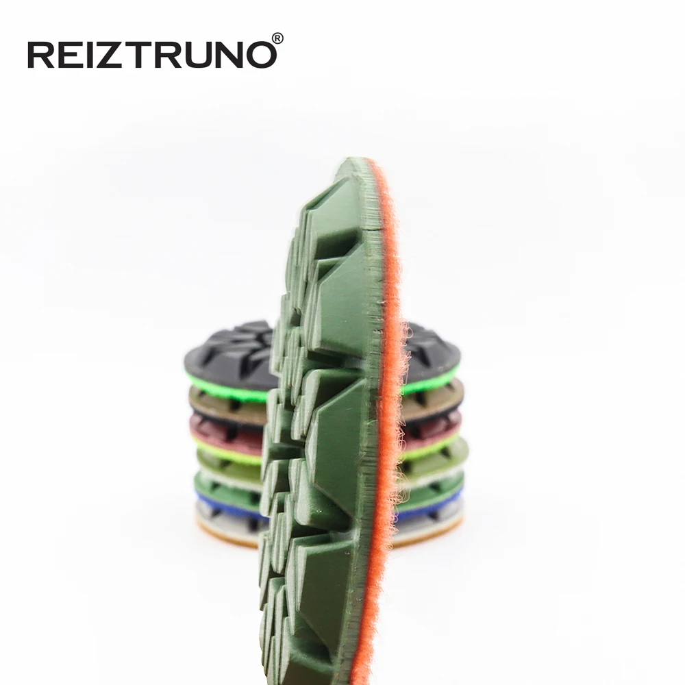 3ชิ้น3นิ้ว Sunflower ชั้นแผ่นขัดสำหรับคอนกรีต,เพชรบดสำหรับ Repairing และ Renovating คอนกรีต,ใช้เปียก
