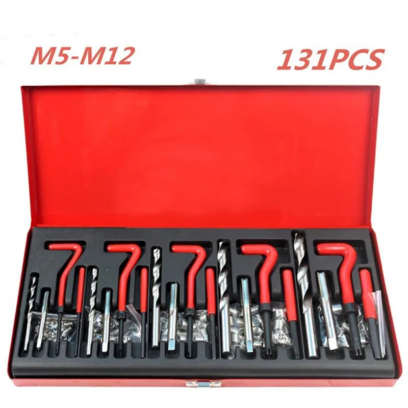 Durable Thread Repair Tool Helicoil Rethread Repair Kit Set Garage Workshop Tool Professional Recoil Repair Tool