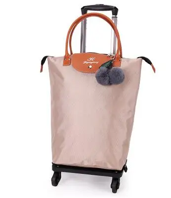 Imagem -03 - Trolley de Viagem para Mulheres Bolsas de Rodas Carry on Bagagem Bags on Wheels Rolling Bagagem Bolsa Novo