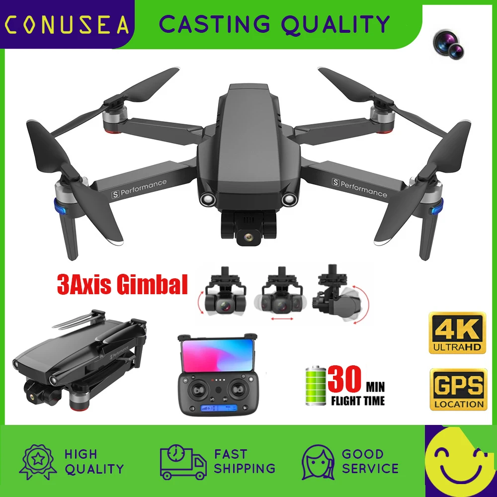 

K009 / K007 GPS RC Drone 4k Profesional Quadcopter with camera HD 4K 3Axis Gimbal 5G WIFI FPV Drones Remote Control Helicopter