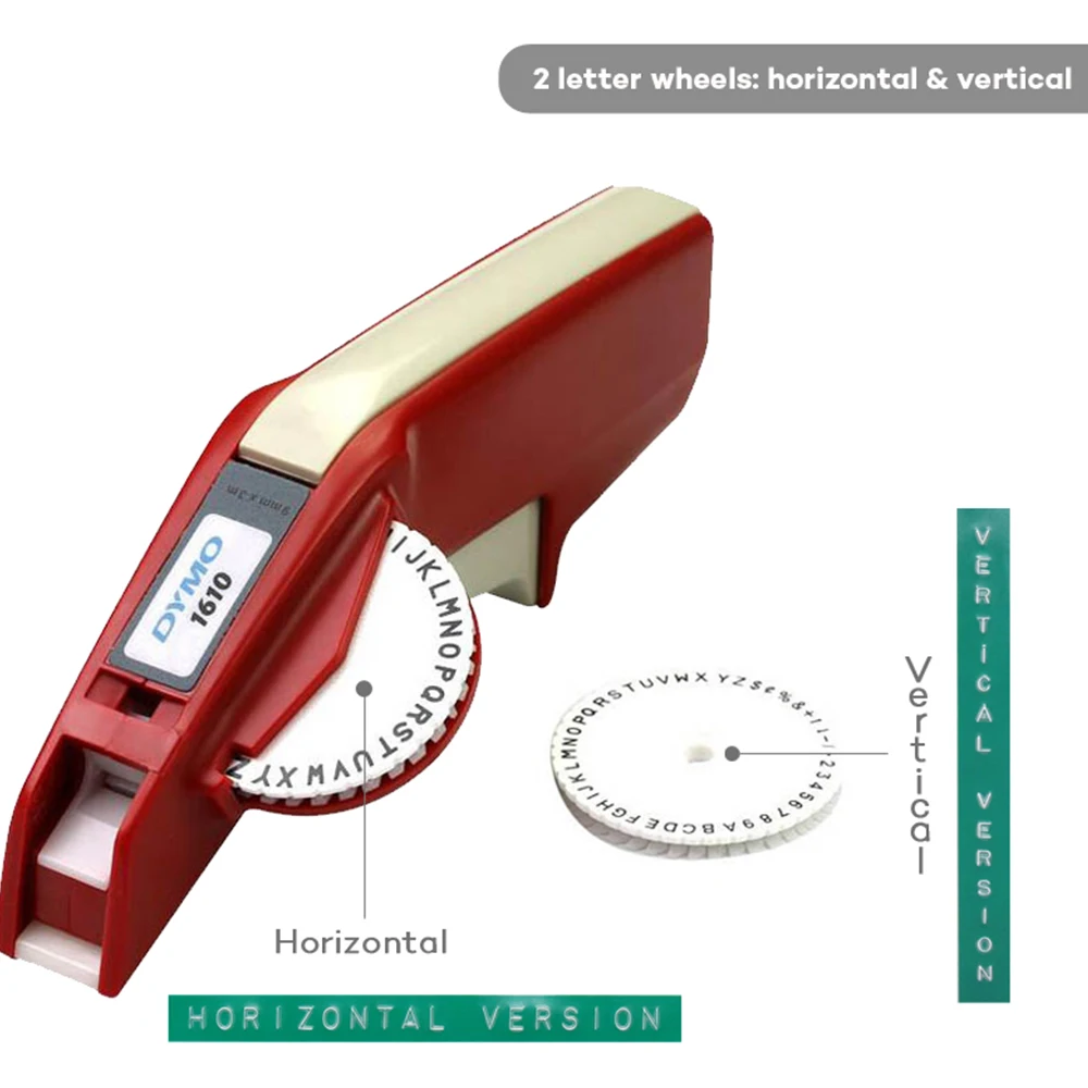 Dymo 1610 Handleiding Label Maker Met 2 Rolls Plastic Labels Voor 3D Diy Embossing Plastic Dymo Label Printer Emboss Handleiding machine