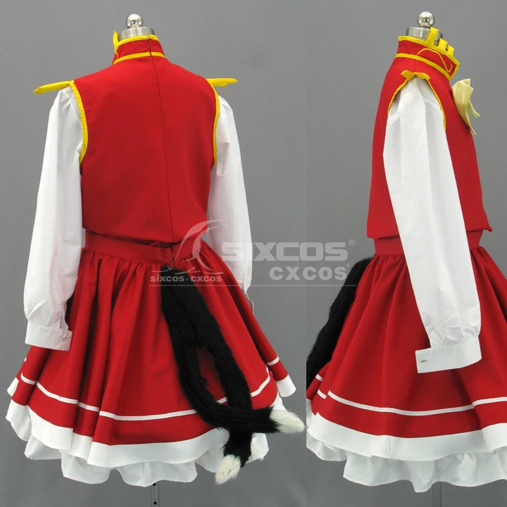 Cos-Mart Game Touhou Project Perfect Cherry Blossom Chen Cosplay Costume Uniform Dress Role Play Prop Clothing Custom-Make