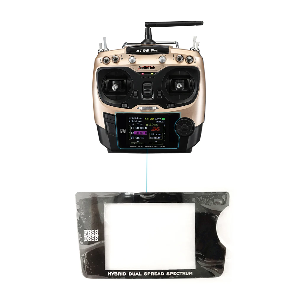 Radiolink 2.8 Inch Original Outer Plastic Screen Protector for AT9/AT9S/AT9S Pro Transmitter Replacement