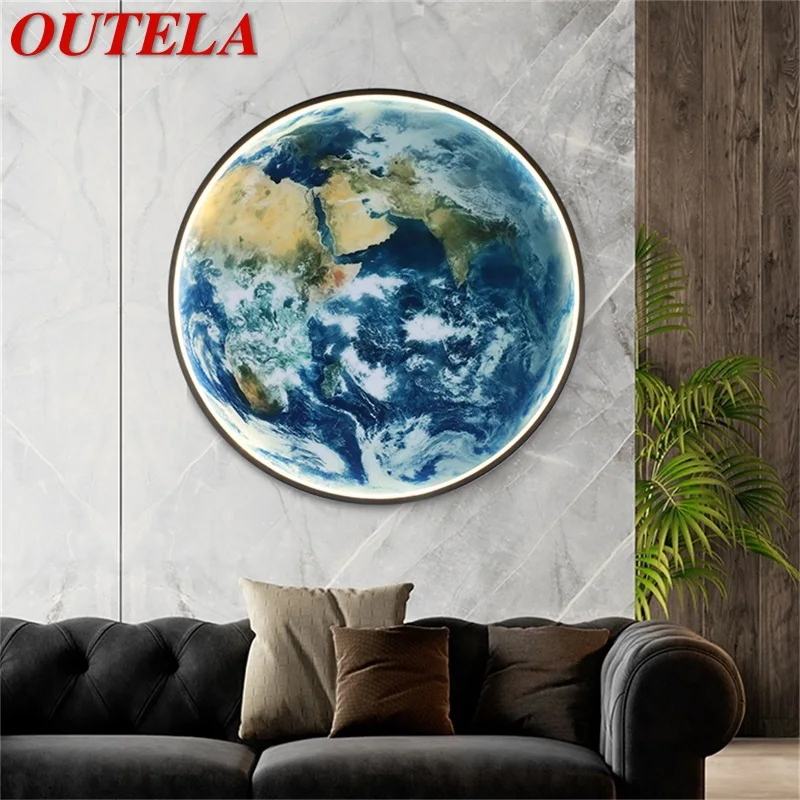 

OUTELA Indoor Wall Lamps Fixtures LED Luxury Mural Modern Creative Light Sconces for Home Bedroom