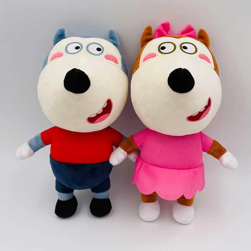 2pcs/set Wolfoo Plush Anime Wolfoo Family PlushToy Lucy Doll Suitable For Fans Boy Girls Gift Dolls 30cm