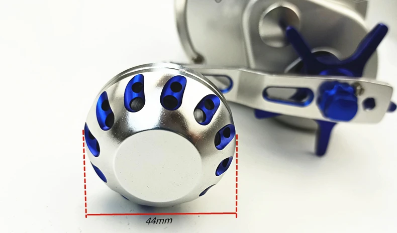TR10000 Full Metal Heavy Trolling Reel Strong 30kg Drag Power Blue See Boat Fishing Big Drum Reel Right Hand Baitcasting Reel