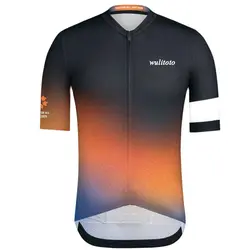 Men Short Sleeve Cycling Jersey Bicycle Top Shirt clothes Cycling Jersey WULITOTO