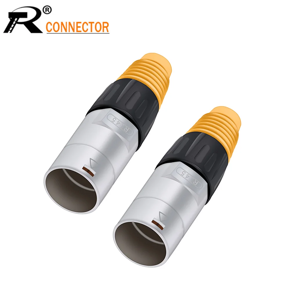 

10Pcs/lot RJ45 Aviation Plug Male Socket Ethernet RJ45 Connector Industrial LED Outdoor Signal Network Adapter Panel Mount