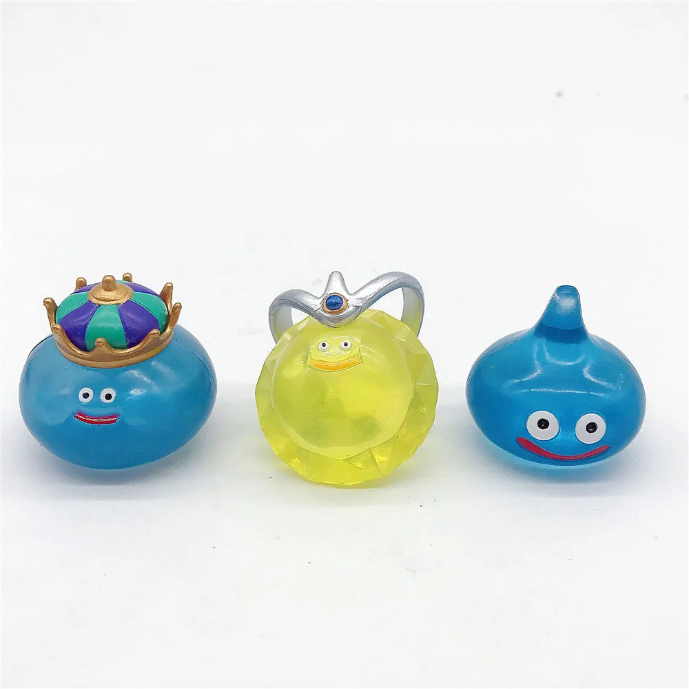 Dragon Quest Crystal Monster model toy Slime Keychain