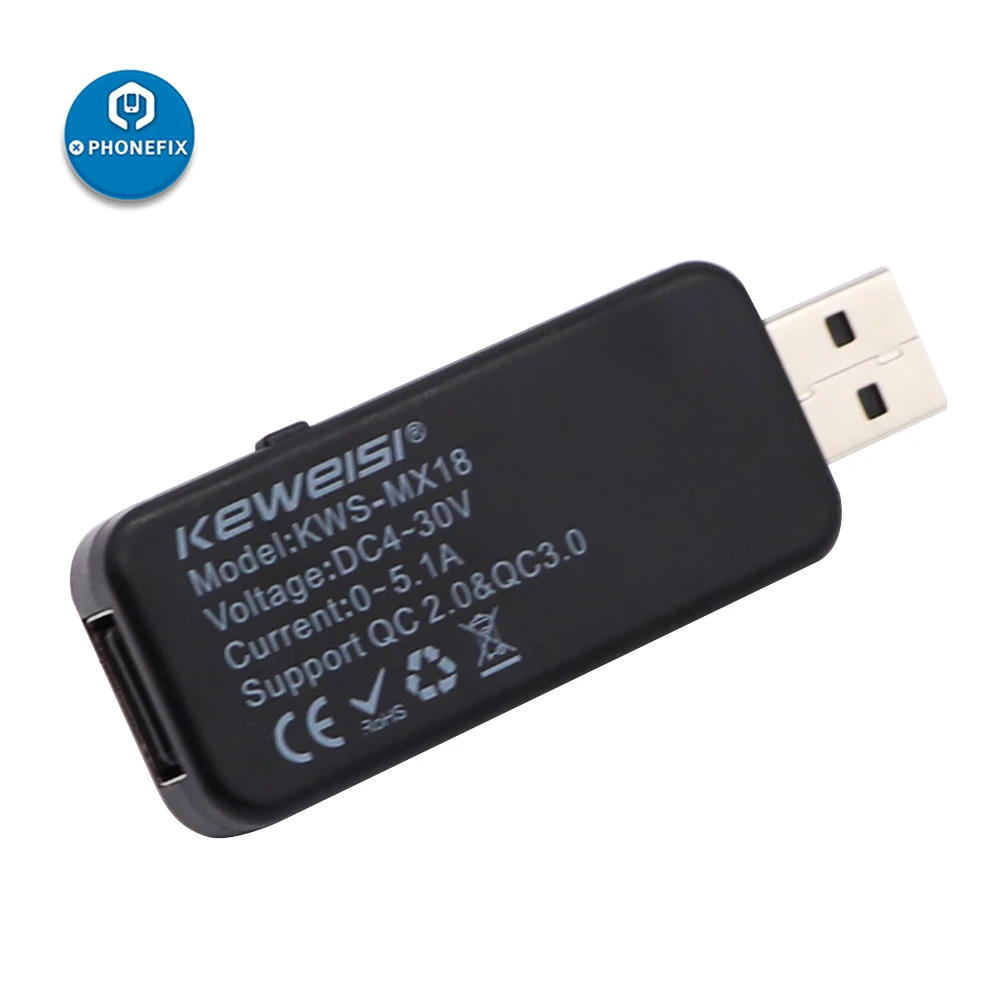 Usb Meter Tester Kleurrijke Lcd-scherm Usb Tester Charger Meter Usb Voltmeter Amperemeter Voor Detecteren Spanning/Stroom/Capaciteit