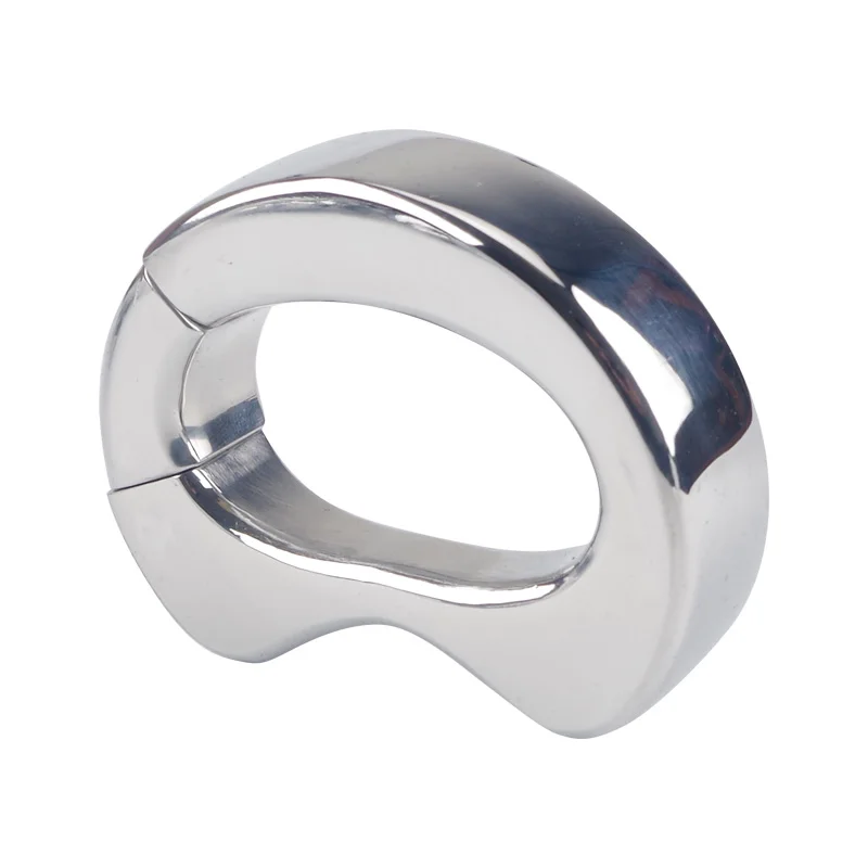 Anillo de acero inoxidable para pene para hombre, Bola de metal resistente, camilla para el escroto, retraso de eyaculación, BDSM, juguete sexual