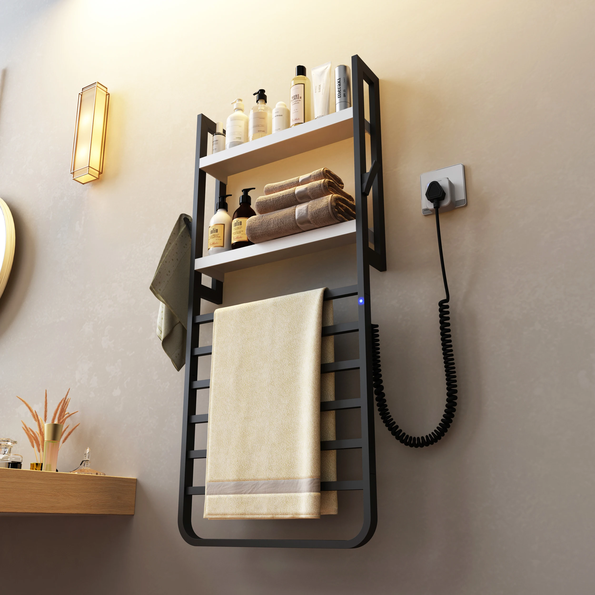 Kamar Mandi Listrik Handuk Rak Pengeringan Rak Handuk Desinfeksi Rak Handuk Smart Rak Handuk Perlengkapan Kamar Mandi Aksesoris Kamar Mandi