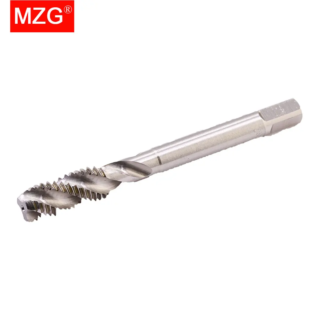 Imagem -04 - Mzg-torneira Espiral Reta da Flauta Cnc Extrusão de Jis Rosca Hss Torneiras do Parafuso da Máquina Parafuso Sulco Através do Furo Cego m2 m4 m8 M16 M10 M12 1pc