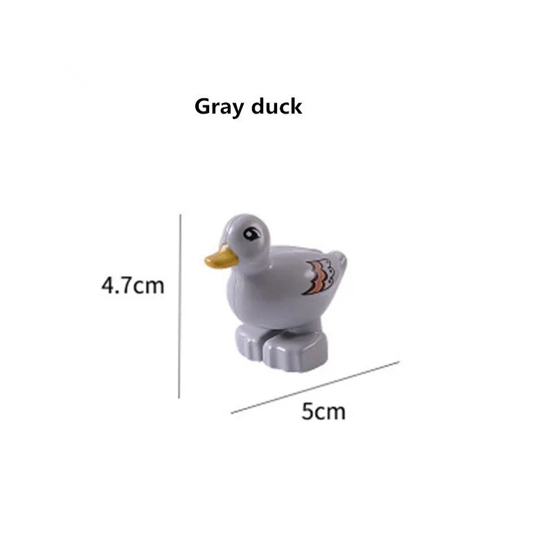 Diy Big Size Building Blocks Animal Accessories Monkey Giraffe Duck Compatible with kids Bricks Toys Gifts for Children Gift