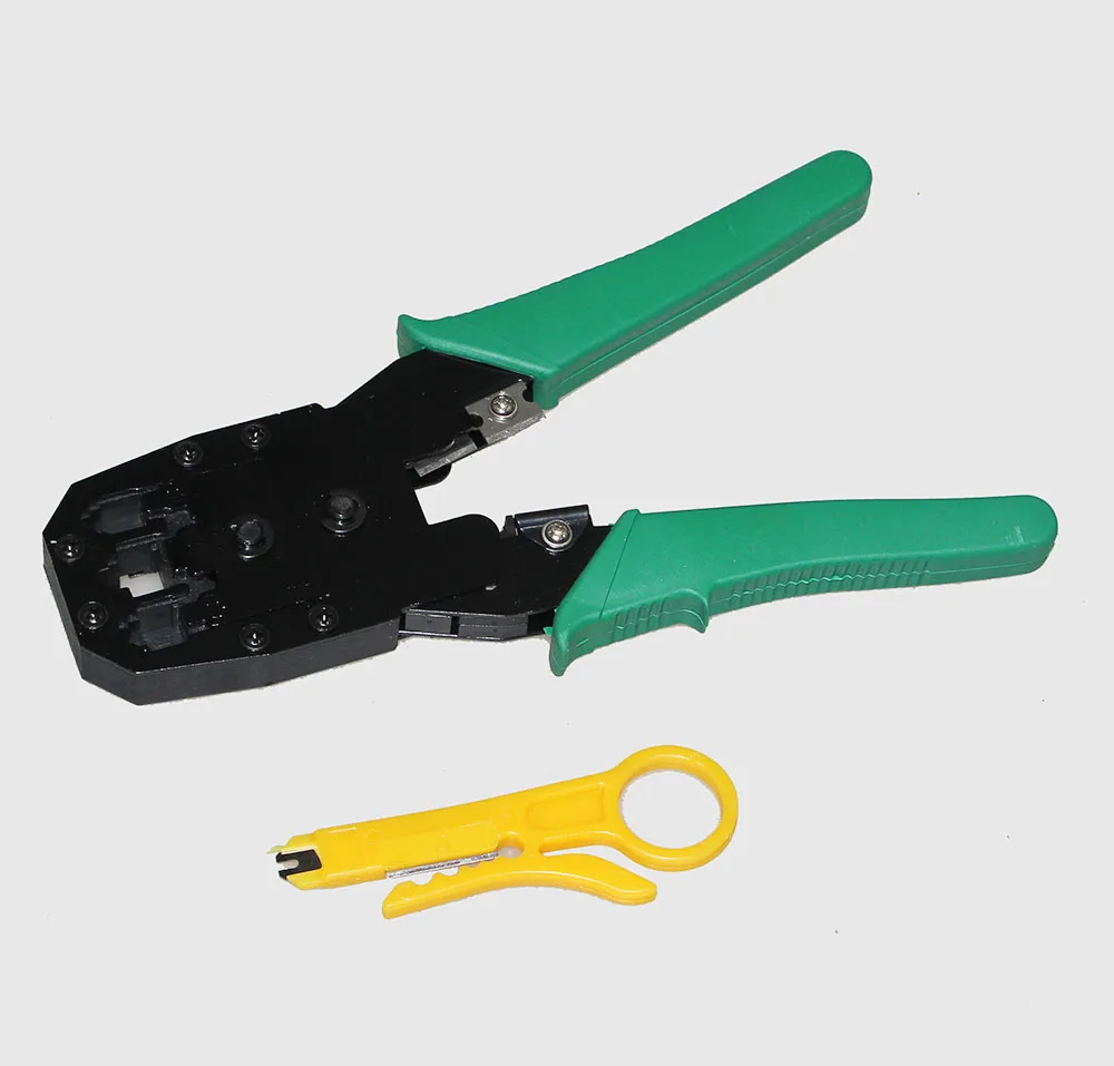 Cat6 Cat5 RJ45 Crimper Set Network Cable Crimping Pliers Lan Tool Kit With 10 PCS RJ45 8P8C Network Cable Connector