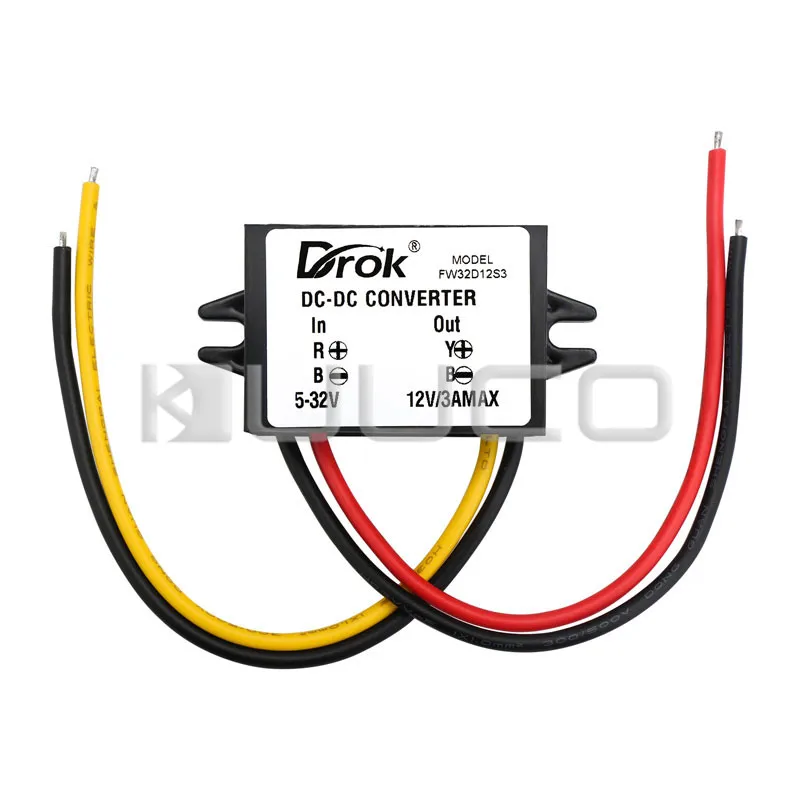 5 PCS/LOT DC 12V Voltage Regulator/Power Supply Module DC 5V~32V 12V 24V to 12V 3A 36W Boost Buck Converter/Driver/Adapter