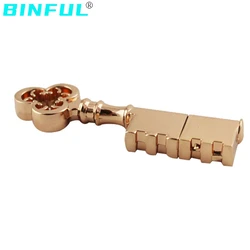 Bronze metal Key usb flash drives 32GB pen drive флешка на 128GB 64GB 512GB 8GB 16GB mini memoria usb stick cle custom logo Gift