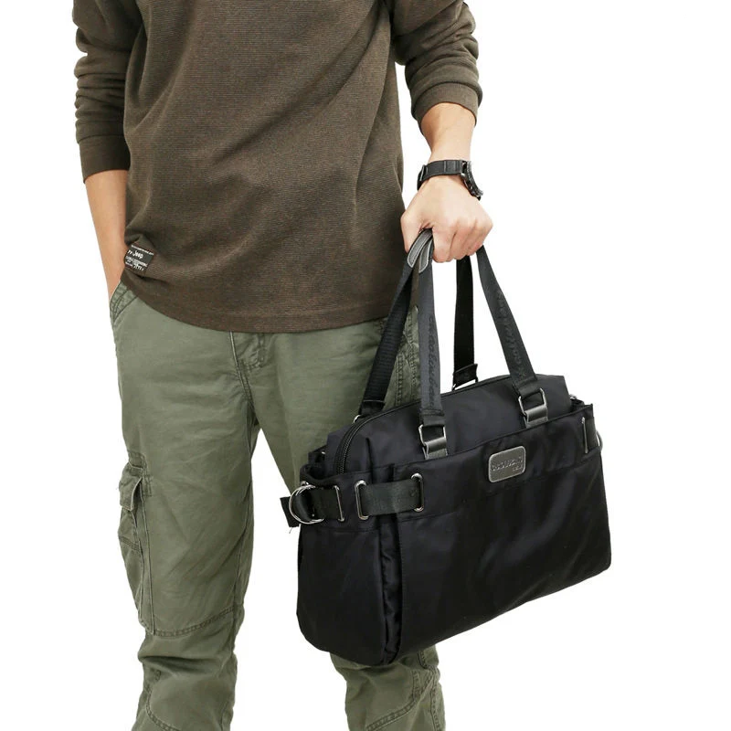 Imagem -02 - Único Ombro Bolsa do Mensageiro Nylon Impermeável Macio Lavado Bolsa com Zíper Cor Sólida Viagem Crossbody Bolsa Boa Qualidade Top Venda