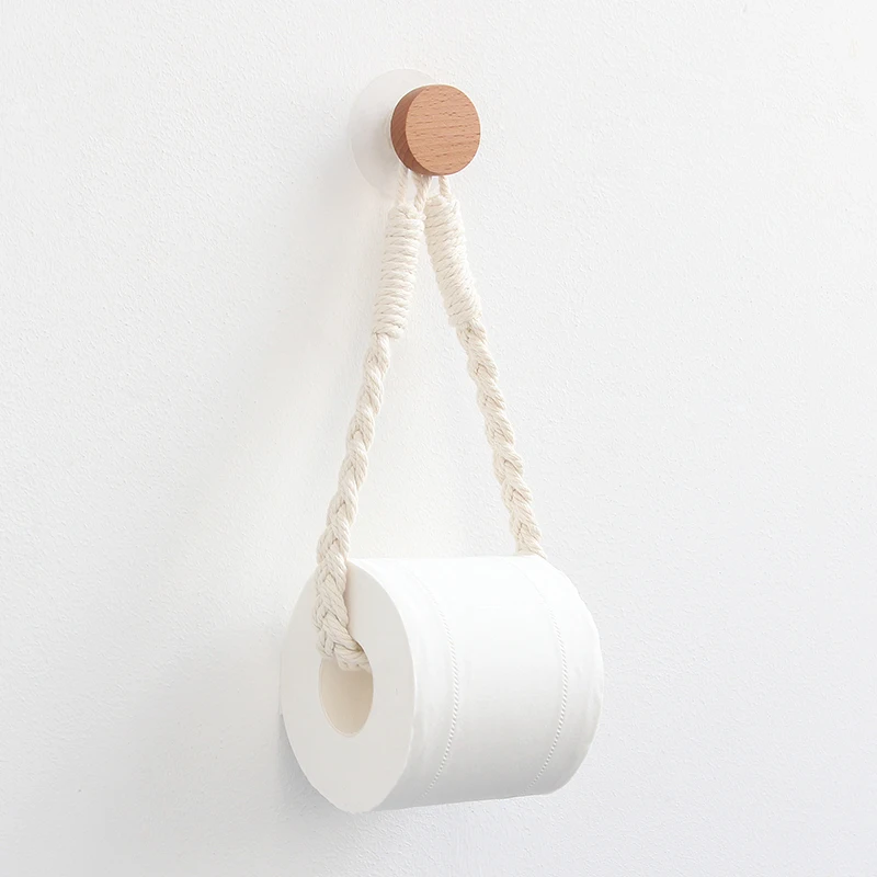 4 Types Vintage Towel Hanging Rope Toilet Paper Holder Home Hotel Bathroom Decoration Supplies