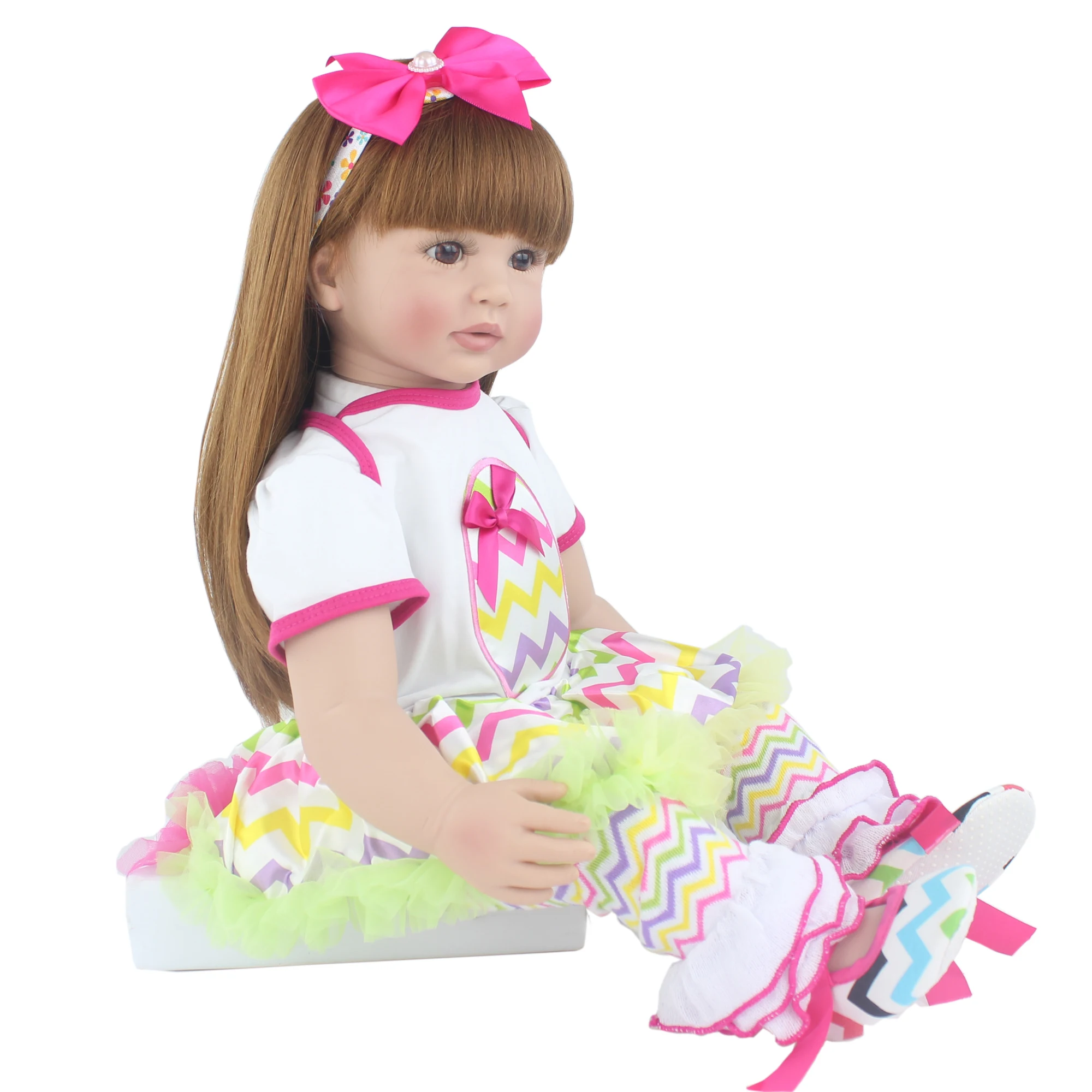 60Cm Silicone Tái Sinh Em Bé Búp Bê Như Thật Công Chúa Còn Sống Tập Đi Cho Bé Bebe Kid Tặng Sinh Nhật Dressup Búp Bê Chơi Đồ Chơi Ngôi Nhà