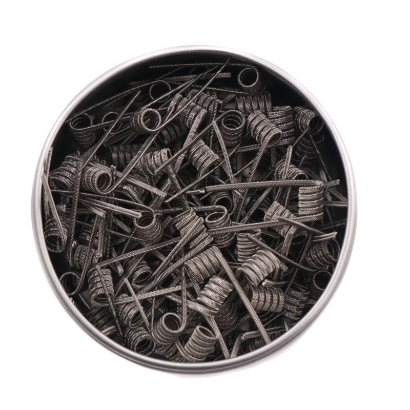 

NEW XFKM NI80 A1 SS316L 100pcs/lot Prebuilt MTL Coil ALIEN V2 wire coils Heating Resistance Wire Fit RDA RDTA DIY Tank