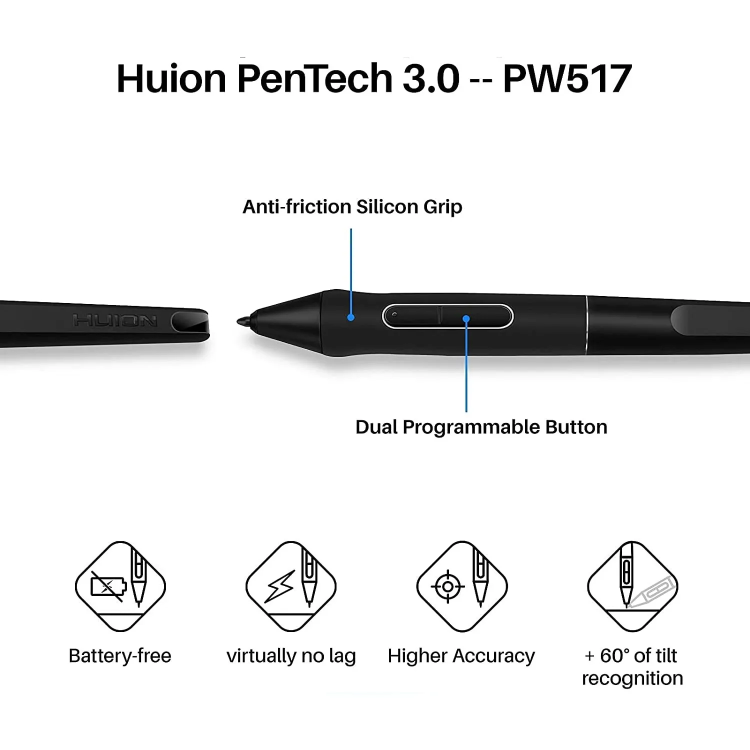 Imagem -06 - Gráficos sem Fio Desenho Tablet Teclado Caneta sem Bateria Suporte Android Macos Teclado 8.9x5.6 Huion-kd200